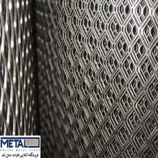 توری لوزی کششی - ابعاد 1000*2000 mm چشمه 10*30 mm ضخامت 2 mm